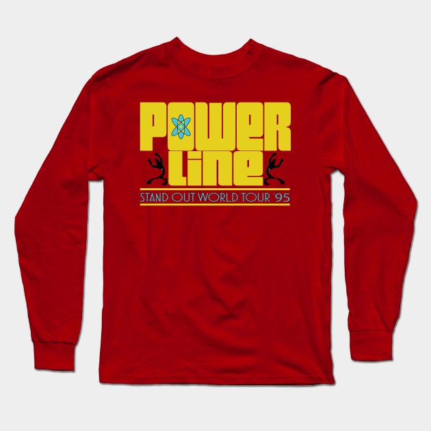 Powerline World Tour Long Sleeve T-Shirt by Uglyfacestories